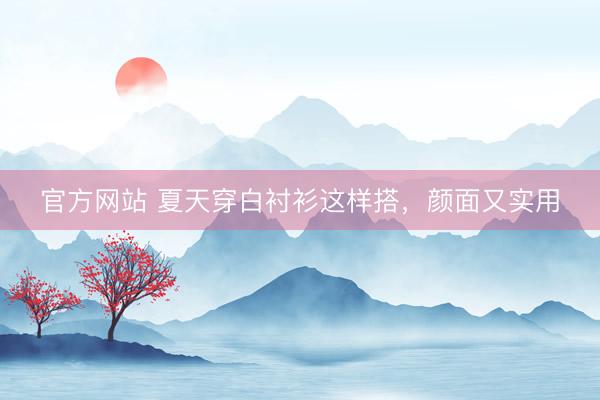 官方网站 夏天穿白衬衫这样搭，颜面又实用